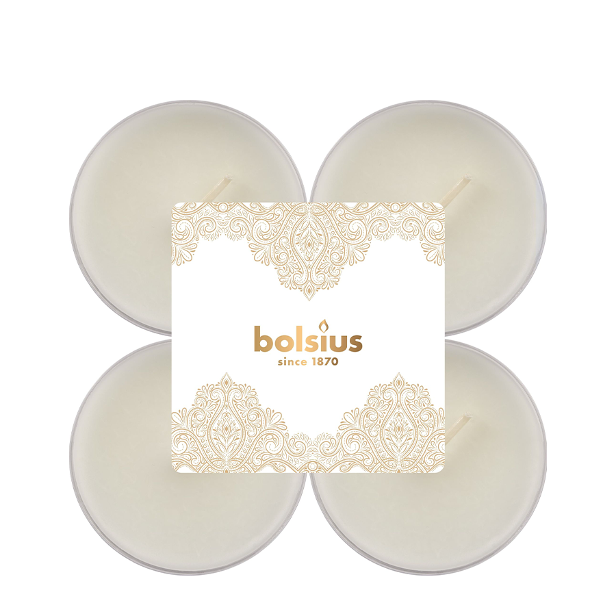 Bolsius Duftteelicht Maxi Vanille 8 Stück