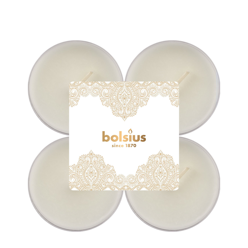 Bolsius Duftteelicht Maxi Vanille 8 Stück