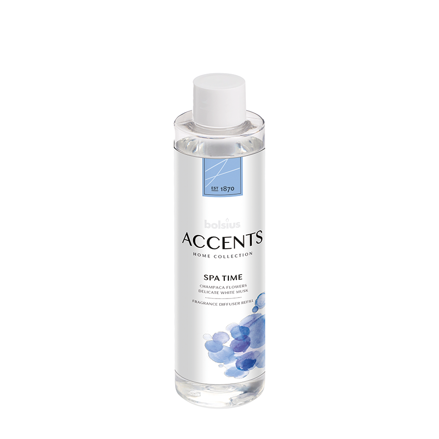 Bolsius Aroma-Diffusor betont die Spa-Zeit, Nachfüllpackung 200 ml