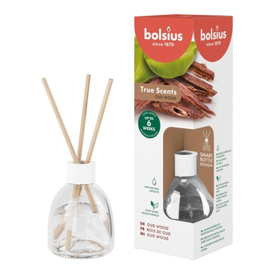 Bolsius Aromadiffusoren 60 ml wahre Düfte Altholz (6 Stück)