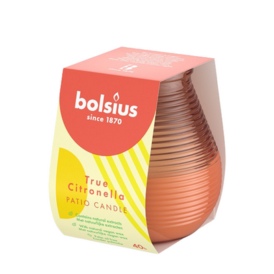 Bolsius True Citronella Candle Coral Terrasse