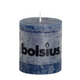 Bolsius rustikale Stumpenkerze dunkelblau 80 68mm