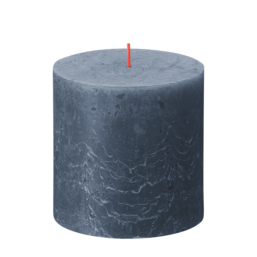 Bolsius rustikale Stumpenkerze Dämmerungsblau 100 100mm