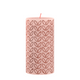 Keine Marke Keine Marke Bolsius Stub Kerze Silhouette Misty Pink mit Druck 130x68 mm