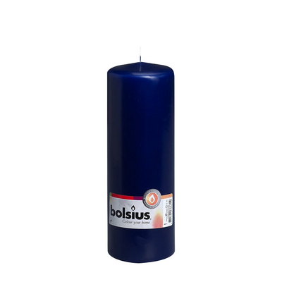 Bolsius Stumpenkerze dunkelblau 200 68mm
