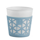 Bolsius Teelichthalter Glas Silikon Blau 75 75mm