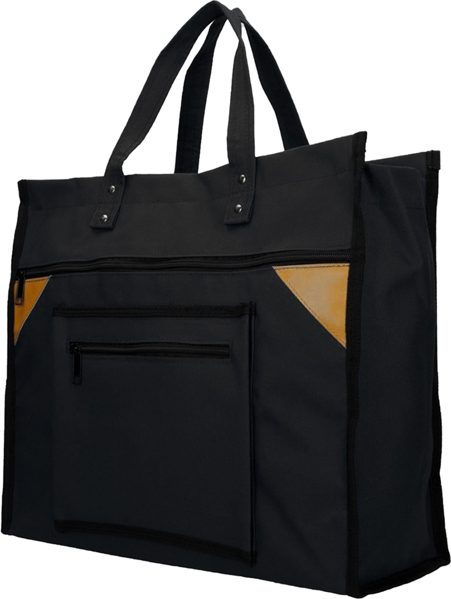 Einkaufstasche Canvas breit schwarz