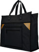 Einkaufstasche Canvas breit schwarz