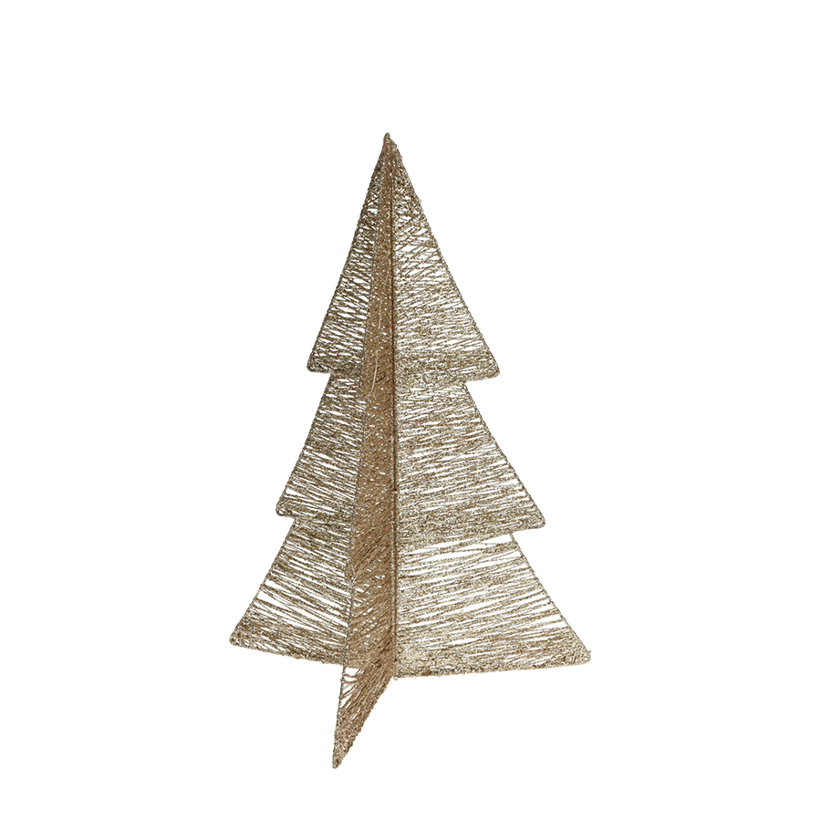 Baum faltbar Gold LED 20 LEDs 50cm
