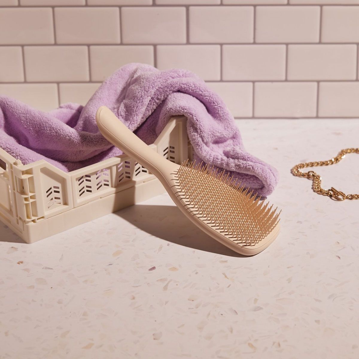 Tangle Teezer Thraken Teezer der nasse Detangler Große Vanille Latte