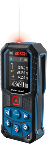 Bosch blau glm 50-27 c | professioneller Laser-Entfernungsmesser | Bluetooth | Stativadapter 6,3 mm - 0601072t00