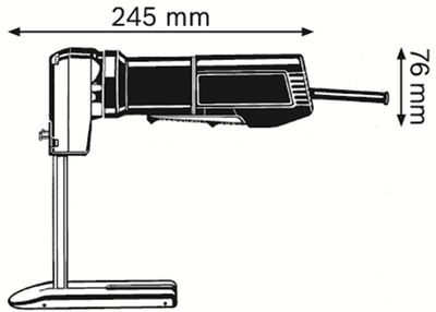 Bosch Professional - Moosgummi-Sägemaschine GSG 300 (Hobel, Grundplatte montiert, Sägeblätter nicht im Lieferumfang enthalten)