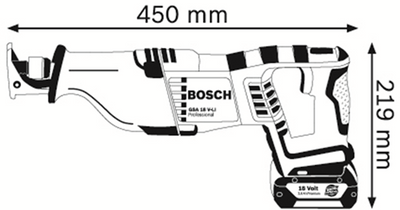 Bosch Akku-Säbelsäge GSA18V-Li nackt
