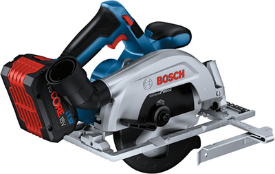 Bosch Blue GKS 18V-57-2 Akku-Kreissäge | 165mm | 2 x 5,5 Ah Akku + Schnellladegerät | in L-Boxx 06016c1202