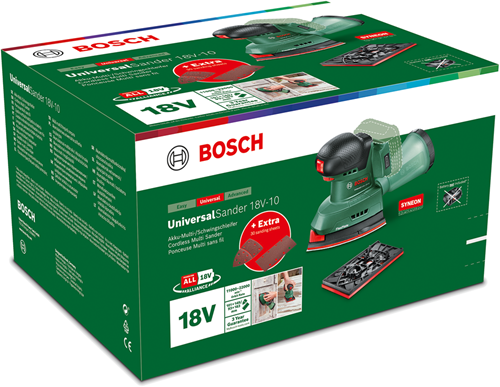 Bosch grüner Universalschleifer 18V-10 BT Akku-Multischleifer | 18v | ohne Akku und Ladegerät - 06033e3100