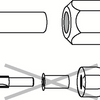 Bosch Spantang 6 mm für GOF- und GMF -Fräsmaschinen