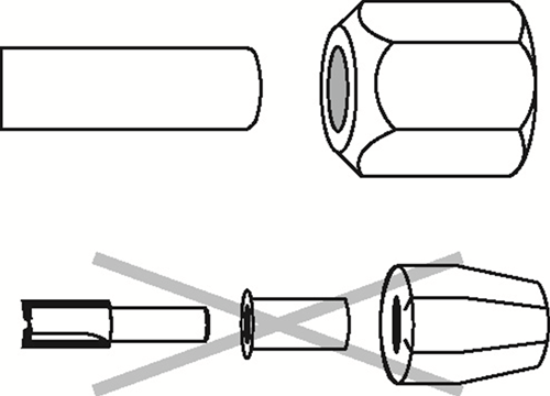 Bosch Spantang 6 mm für GOF- und GMF -Fräsmaschinen