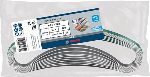 Bosch Zubehör 10 Reifen 13x457 y580, am besten für Edelstahl, 120 - 2608608y49