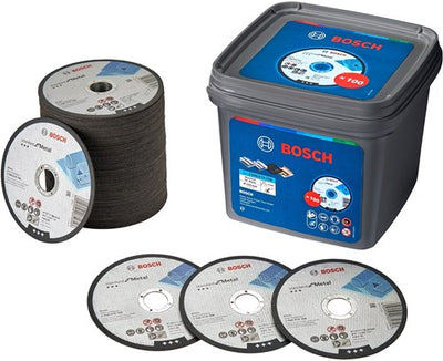 Bosch Zubehör 100x Trennscheibe Standard Metall 125x1x22,23 im Eimer - 061599765g
