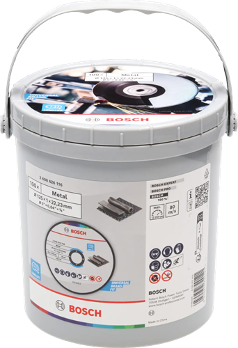 Bosch Zubehör 100x Trennscheibe Standard Metall 125x1x22,23 im Eimer - 2608626116