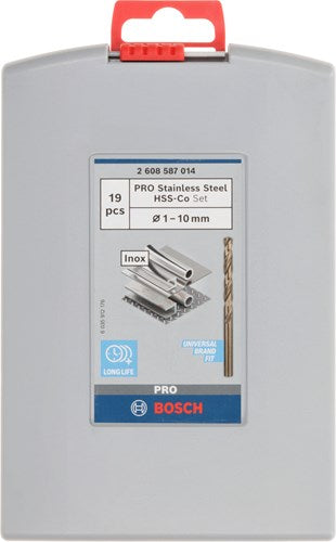Bosch 19-teiliges Metallb.set Pro Box HSS-CO 135°