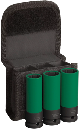 Bosch Zubehör 3-teiliges Steckschlüsselset | 85mm 1 2 - 2608551102 - 2608551102