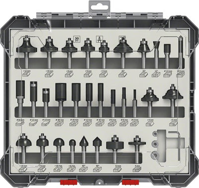 Bosch gemischte Freesset 30-teilig, 8 mm
