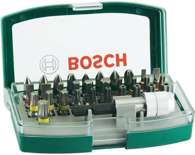 Bosch Zubehör 32-teiliges Schraubendreher-Bit-Set mit Farbkodierung – 2607017063