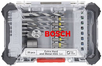 Bosch Zubehör 35-teiliges Set aus Bohrer und Schraubendreherbit gemischt für Metall (Display-Variante) – 2607017726