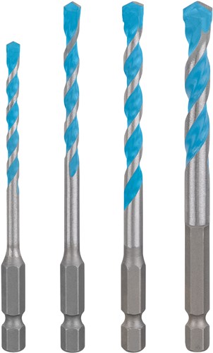 Bosch Zubehör 4-teiliger Satz Universalbohrer Sechskant-9 Multikonstruktion 4 5 6 8 - 2608902368