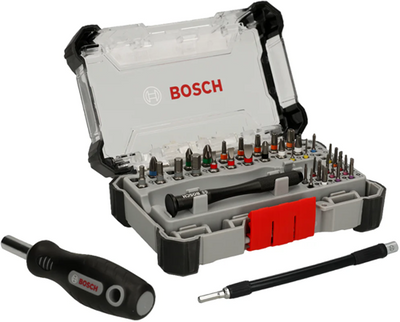 Bosch Zubehör 43-teiliges Präzisions-Bit-Set + flexible Welle – 2607002837
