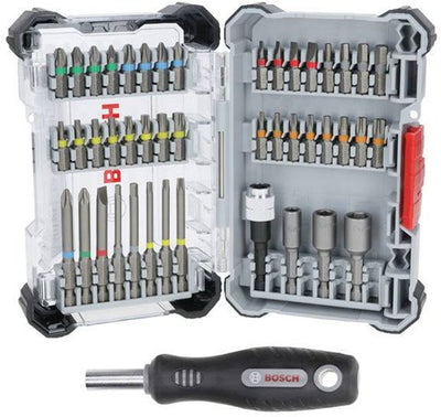 Bosch Zubehör 44-teiliges Set mit Schraubendreher (Display-Variante) – 2607017733
