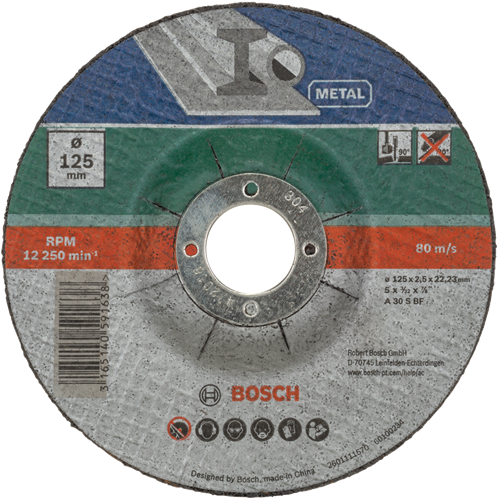 Bosch Zubehör 5-teiliges Trennscheiben-Set gebogen für Metall | 125 x 2,5 mm – 2609256333
