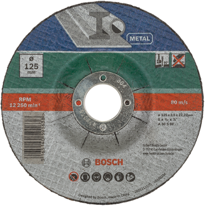 Bosch Zubehör 5-teiliges Trennscheiben-Set gebogen für Metall | 125 x 2,5 mm – 2609256333