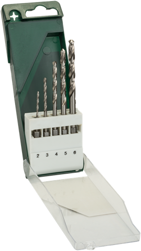 Bosch Zubehör 5-teiliges Metallbohrer-Set HSS-G mit Sechskantschaft – 2609255127