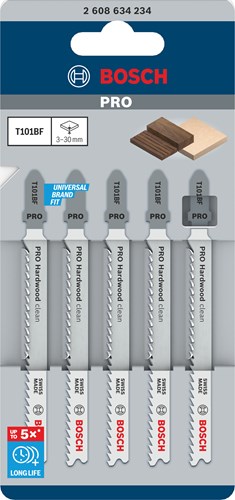 Bosch Stichsägeblatt T101BF (5 Stück)