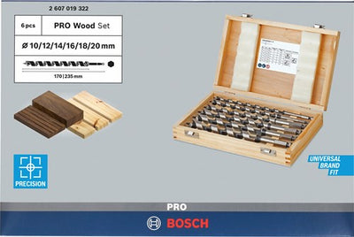 Bosch Zubehör 6-teiliges Schlauchbohrset 10; 12; 14; 16; 18; 20 mm 235 mm 6 Stück – 2607019322