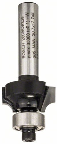 Bosch Zubehör Rundprofilfräser 8 mm, R1 4 mm, L 12,7 mm, G 53 mm 1. - 2608628339
