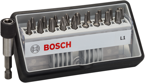 Bosch Zubehör Bit-Set | extra hart l1 | robustline | 19-teilig | 2607002567 - 2607002567