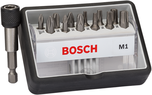 Bosch Zubehör Bit-Set | extra hart m1 | robustline | 13-teilig | 2607002563 - 2607002563