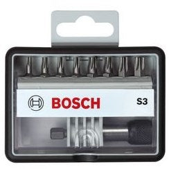 Bosch Zubehör Bit-Set | extra hart s3 | robustline | 9-teilig | 2607002562 - 2607002562