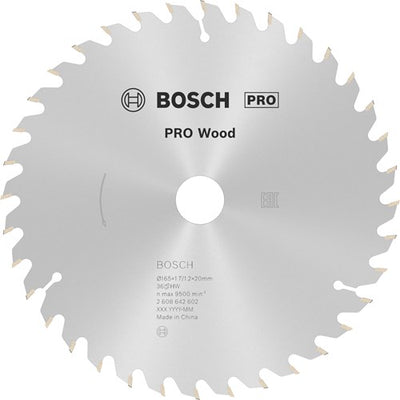 Bosch Zubehör Kreissägeblatt 165x20 16x1,7 mm, 36t - 2608642602