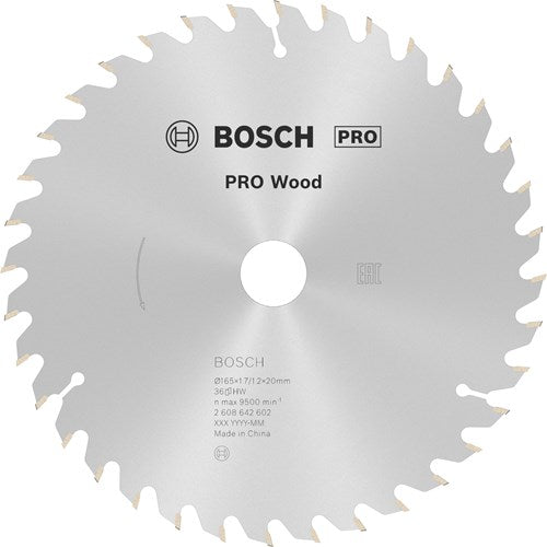 Bosch Zubehör Kreissägeblatt 165x20 16x1,7 mm, 36t - 2608642602