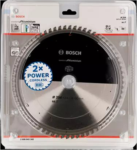 Bosch Zubehör Akkuständer für Kreissägeblätter. Aluminium 254x30x2,4 1,8 68t - 2608842242