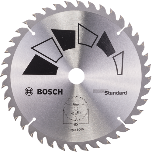 Bosch Zubehör Kreissägeblatt Basic 190x22x20 16,t40 - 2609256819