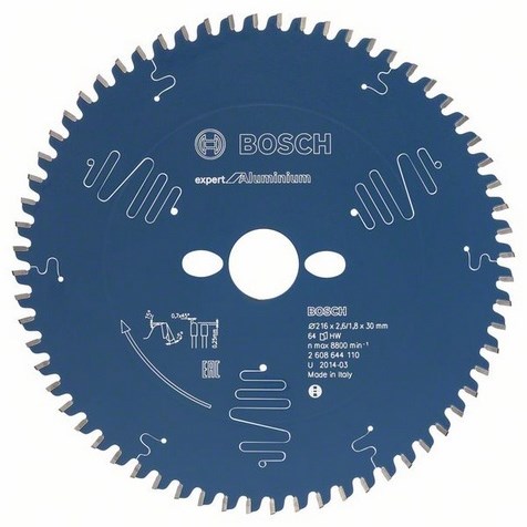 Bosch Zubehör Kreissägeblatt Expert für Aluminium 210x30x2,6 1,8x54t - 2608644109