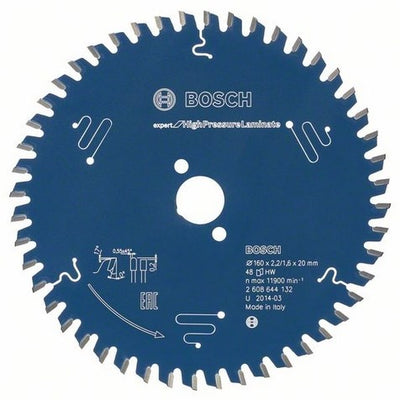 Bosch Zubehör Kreissägeblatt Expert für Hochdrucklaminat 160x20x2,2 1,6x48t - 2608644132