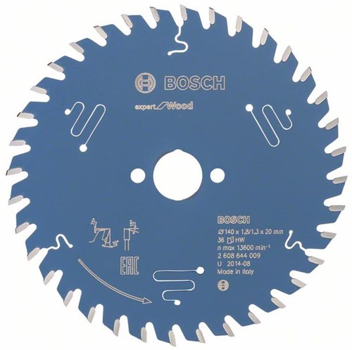 Bosch Zubehör Kreissägeblatt Expert für Holz 140x20x1,8 1,3x36 t - 2608644009
