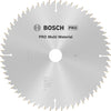 Bosch Zubehör Kreissägeblatt Multi Material 254 x 30 x 3,2 mm, 60 1 St. - 2608640449