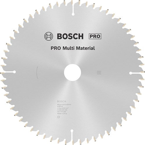 Bosch Zubehör Kreissägeblatt Multi Material 254 x 30 x 3,2 mm, 60 1 St. - 2608640449